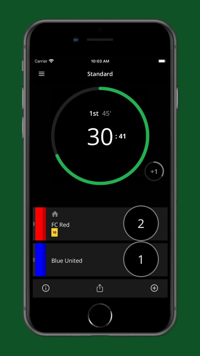 Match timer view